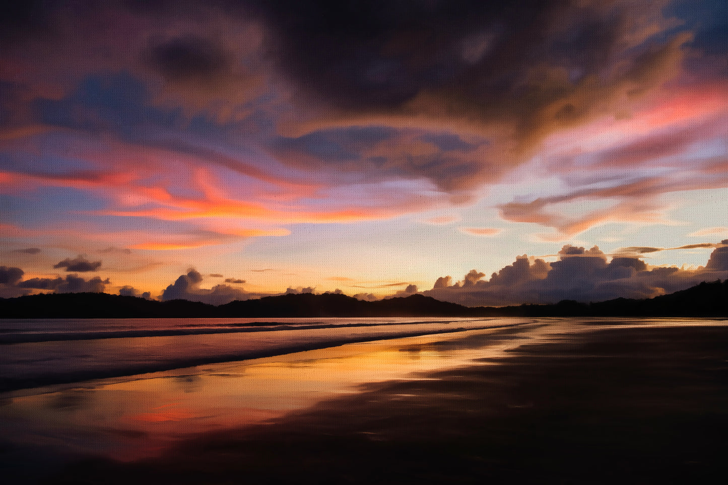 Afterglow Over Silent Shores
