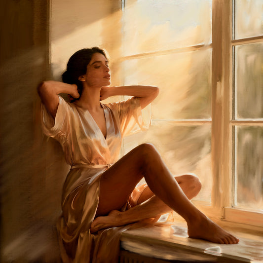 "A Gilded Morning at the Casement"