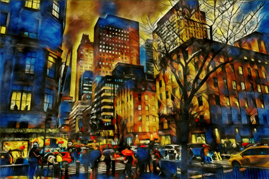 "Neon Downpour"