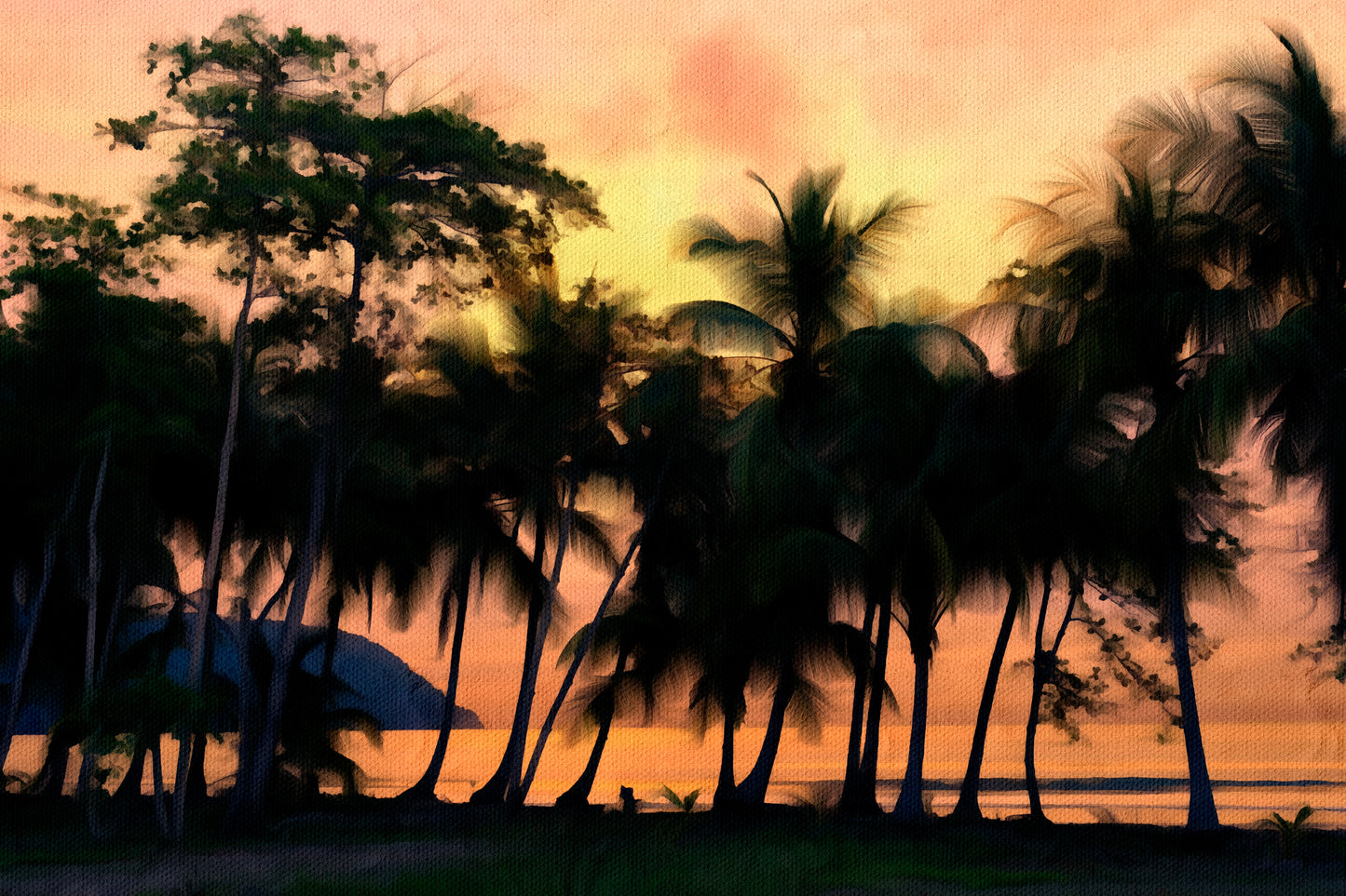 Twilight Through the Palms