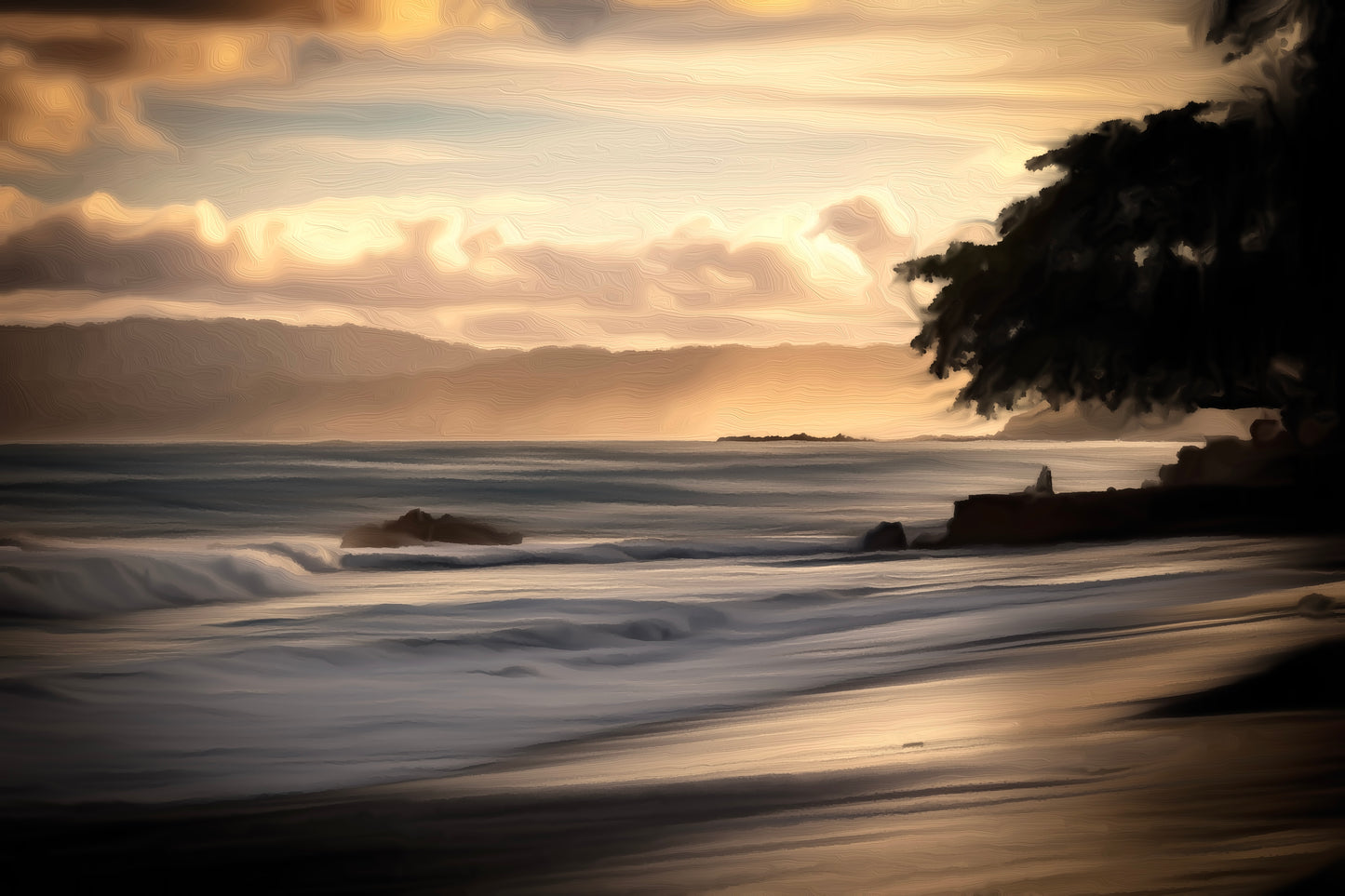 Whispering Shore – Gentle Waves at First Light